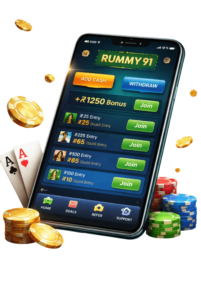 RUMMY 91 App Screenshots
